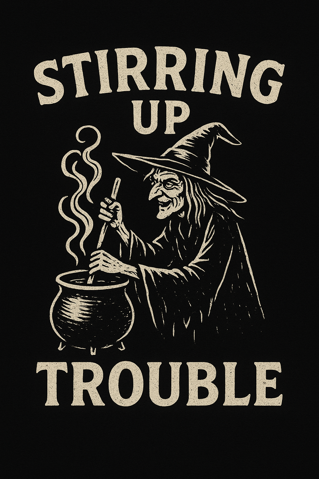 Holloween T-shirt Stirring up Trouble
